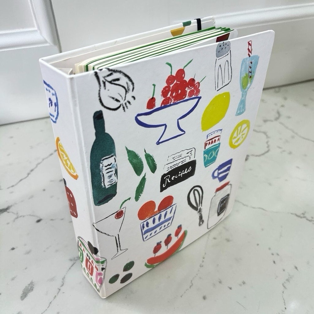 Vtg Kate Spade New York Bella Pantry Blank Recipe Book Spiral Bound New Unused